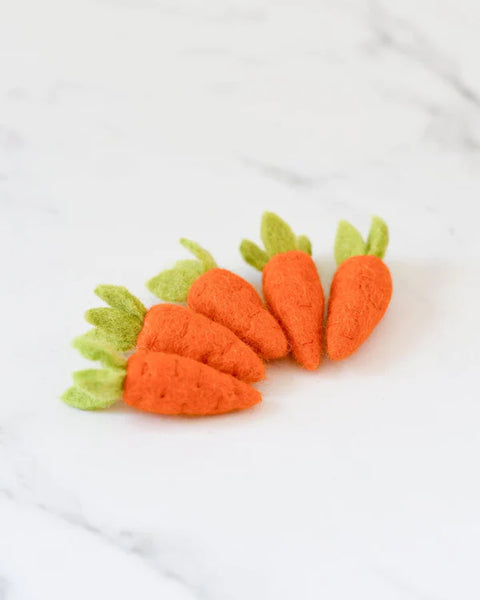Tara Treasures felt orange carrot