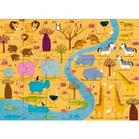 Book and giant puzzle set by Sassi