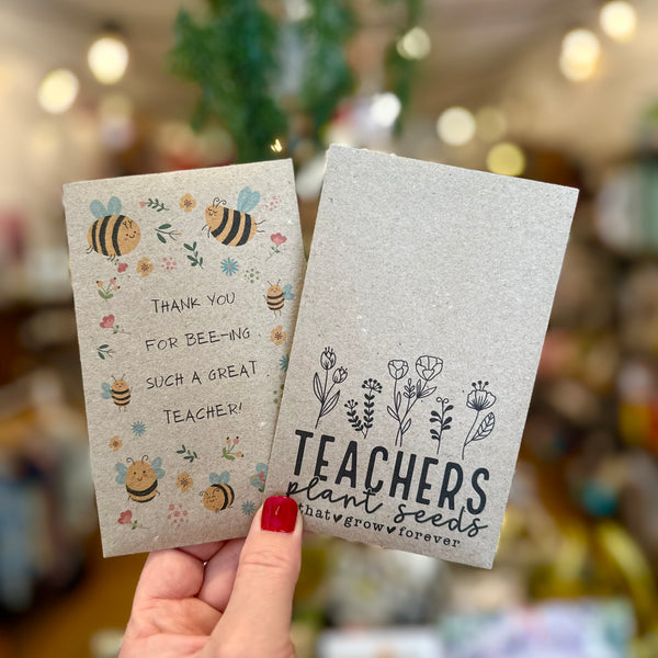 Bee Kind Wildflower seeds packet- Thank you teacher