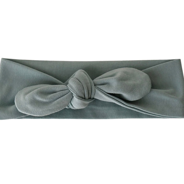 Sweet Frankie Baby topknot headband- sage