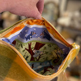 Vintage blanket zip bag by Sixpence