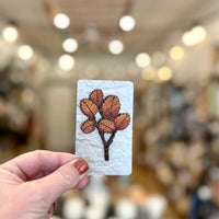 Tasmanian Fagus brooch by Grace Gladdish