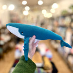 Angelica the crochet blue whale