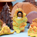 Felt oak leaf baby by Tara Treasures