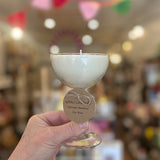 Espresso martini glass candle