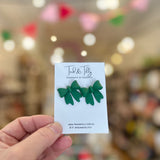 Ted & Tilly Christmas bow stud earrings