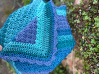 Ready-to-send crochet blanket