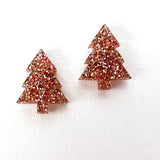 Lacey Lou Christmas tree stud earrings