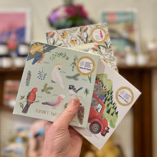 Australian birds Christmas greeting card 10 pack