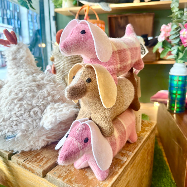 Vintage blanket dachshund sausage dog by Sixpence