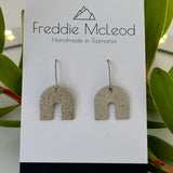 Stainless steel earrings by Freddie McLeod Tasmania