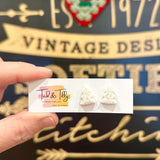 Ted & Tilly Christmas tree stud earrings