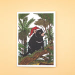 Tasmanian devil Christmas card by Sunshine Sea Art