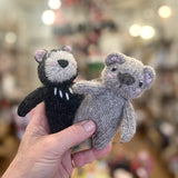 Hand-knitted Tasmanian devil