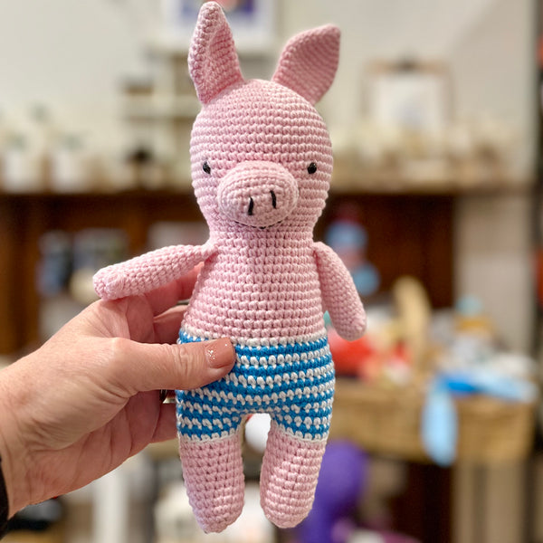 Pedro von dito pig by The Crocheting Constable