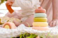 OB Designs silicone rainbow stacker