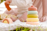 OB Designs silicone rainbow stacker