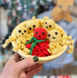 Pocket crochet octopus