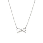 Silver bow necklace by Tiger Tree