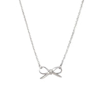 Silver bow necklace by Tiger Tree