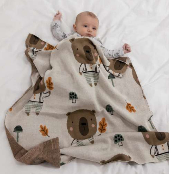 Cotton baby blanket by Di Lusso Living