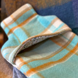 Vintage blanket hot water bottle cover