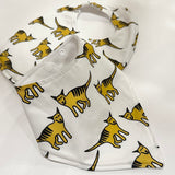 Huggables Tassie tiger baby bib