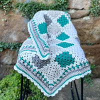Custom order ‘granny square’ crochet blanket by Lily & Dot