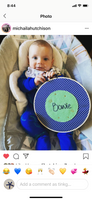 Embroidered name hoop