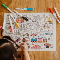 Hey Doodle reusable colour-in silicone placemat