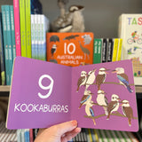 ‘Ten (10) Australian Animals’ board book by Jennifer Cossins