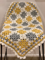 Custom order ‘granny square’ crochet blanket by Lily & Dot