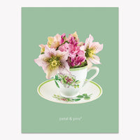 Petal & Pins linen tea towel