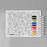 Hey Doodle reusable colour-in silicone placemat