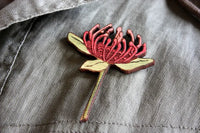 Tasmanian Waratah brooch by Grace Gladdish
