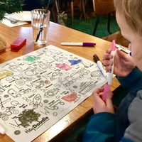 Hey Doodle reusable colour-in silicone placemat