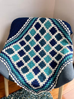 Custom order ‘granny square’ crochet blanket by Lily & Dot