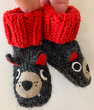 Tasmanian devil, wombat & koala booties * made to order *