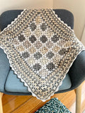 Custom order ‘granny square’ crochet blanket by Lily & Dot