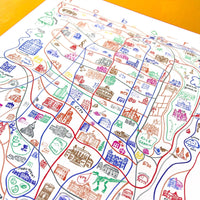 Hobart map illustration by Pofo Illo
