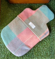 Vintage blanket hot water bottle cover