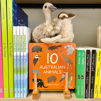 ‘Ten (10) Australian Animals’ board book by Jennifer Cossins