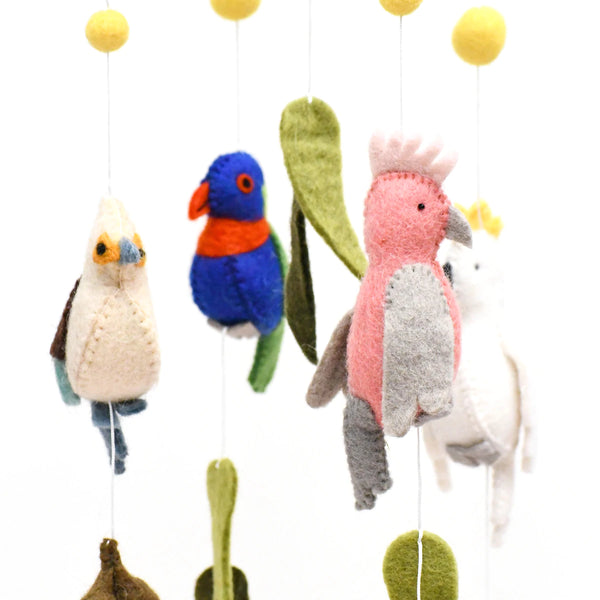 Tara Treasures felt mobile - Australian Birds